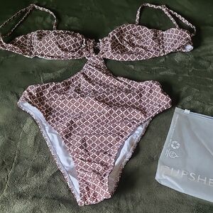 Cupshe Floral Bikini Set NWT